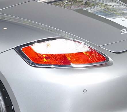 Tapas de piloto trasero cromadas IDFR 1-PS101-02C para Porsche Boxster S 2005-