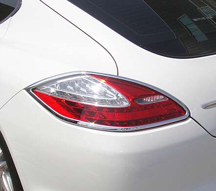Cubiertas de luz trasera cromadas 1-PS301-02C para Porsche Panamera 970 2011-2015