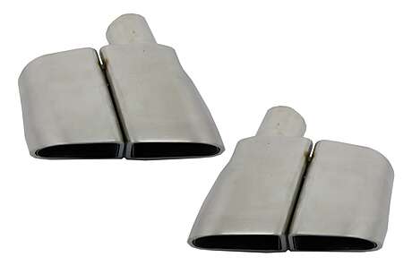 Exhaust Muffler Tips suitable for Porsche Panamera 970 (2010-2016) Conversion to GTS 4S Design