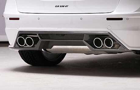 Difusor de parachoques trasero (carbono) Lumma CLR 558 GT para Porsche Cayenne 958 (original, Alemania)
