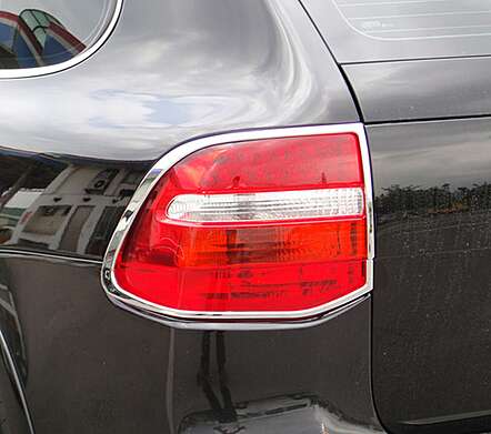 Cubre piloto trasero cromado IDFR 1-PS131-02C para Porsche Cayenne 2007-2010