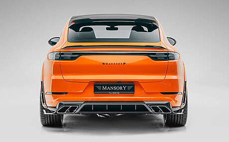 Spoiler de tapa de maletero (inferior) (carbono) Mansory PCN 835 841 para Porsche Cayenne E3 (original, Alemania)
