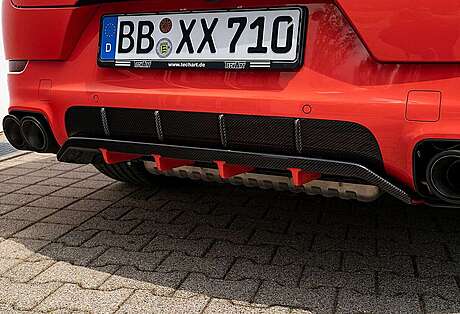 Rear Bumper Diffuser SportDesign Techart 09Y.100.510.009-T Porsche Cayenne Coupe E3 2019-2023
