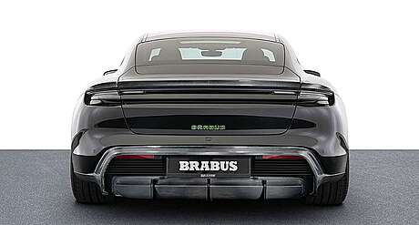 Difusor de parachoques trasero (carbono) Brabus 9TY-400-99 para Porsche Taycan (original, Alemania)