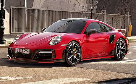 Tomas de aire en el parachoques delantero Techart 092.100.182.009-T para Porsche 911 Turbo 992 (original, Alemania)