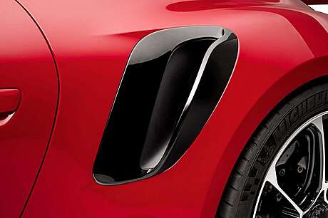 Revestimiento de entrada de aire Techart 092.100.480.ССС-T para Porsche 911 Turbo 992 (original, Alemania)