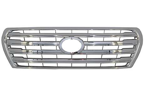 Front grille suitable for TOYOTA Land Cruiser V8 FJ200 (2008-2011) Conversion to 2012 Facelift Model Chrome