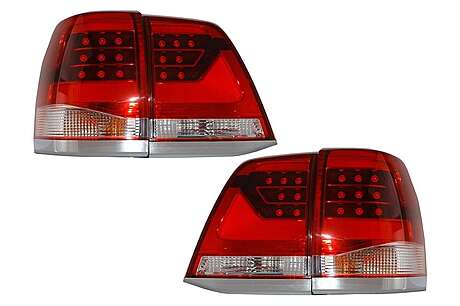 Taillights Led suitable for TOYOTA Land Cruiser FJ200 J200 (2007-2015) Red Clear Light Bar Design