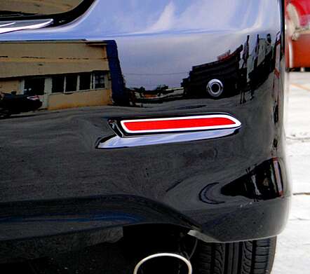 Reflectores de paragolpes trasero cromados IDFR 1-TA225-04C para Toyota Camry V50 2011-2015