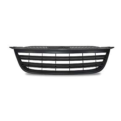 Front Grill bagdeless, black with double ribs suitable for VW Tiguan year 2007 - 2011