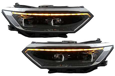 Headlights suitable for VW Passat B8 3G Facelift (2016-2019) LED 2020 Look with Sequential Dynamic Turning Lights