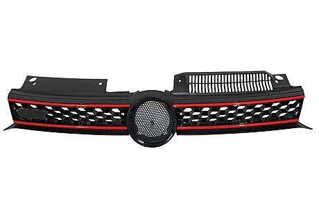 Central Grille Front Grille suitable for VW Golf 6 VI (2008-2012) GTI Design