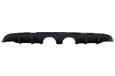 Rear Bumper Valance Diffuser suitable for VW Golf 6 VI (2008-2012) R20 Look only for Standard Bumper Piano Black