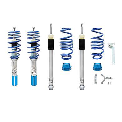 BlueLine Coilover Kit suitable for A3 (8V) 1.2 TFSI, 1.4 TFSI, 1.6 TDI, 1.8 TFSI, 2.0 TDI year 2012-, only fits for vehicles with multilink