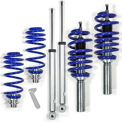 Blueline Coilover Kit suitable for Audi A4 B8 (8K2) incl. Quattro-models 1.8 TFSI, 2.0 TDI, 2.0 TFSI, 2.7 TDI, 3.0 TDI, 3.2 FSI, 3.2 FSI year 2007 - 2011