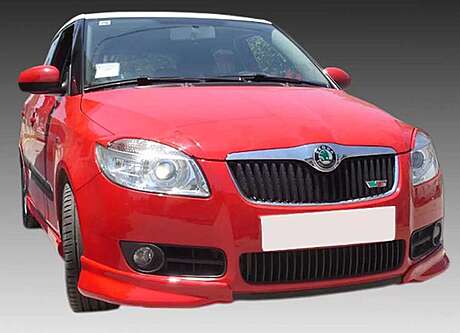 Front Bumper Skirts Motordrome K117-001 Skoda Fabia Mk2 2007-2010