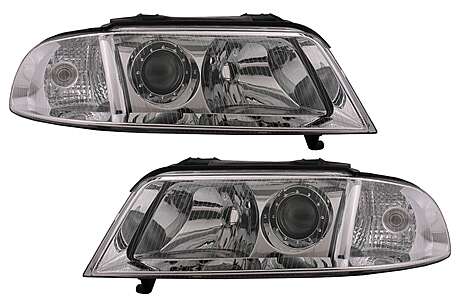 Headlights suitable for Audi A4 B5 Facelift (1999-2000) Chrome