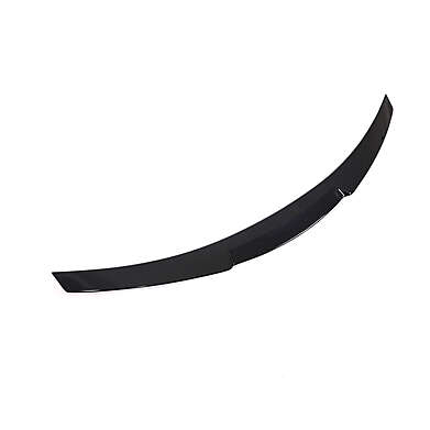 Rear Trunk Boot Lip Spoiler Glossy Black Audi A5 B9 S-Line S5 RS5 4-Door 2017-2023