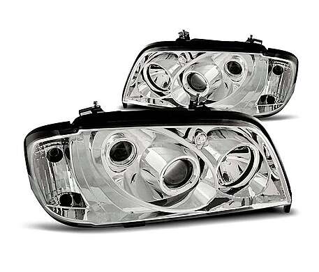 Chrome Headlights Mercedes-Benz W202 C-Class 1993-2000