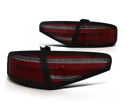 LED Tail Lights Red Smoke Audi A4 B8 2011-2015