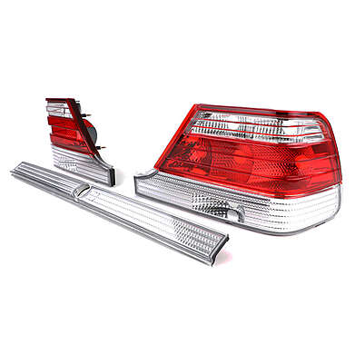 Taillights suitable for Mercedes S-Class W140 Sedan (1995-10.1998) Red Clear