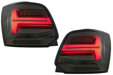 Taillights Full LED suitable for VW Polo 6R 6C 61 (2011-2017) Sequential Dynamic Turning Lights Vento Look Smoke