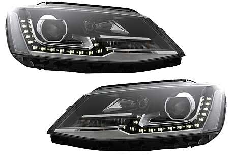 LED DRL Projector Headlights suitable for VW Jetta Mk6 VI (2011-2017) GTI Design