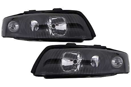 Headlights suitable for AUDI A4 B6 (2000-2004) RHD / LHD Black