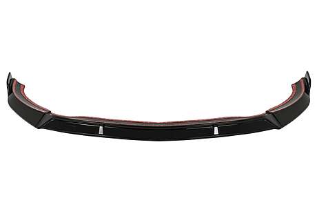 Front Bumper Spoiler Lip suitable for Mercedes CLA45 C117 X117 (2013-2016) Glossy Black