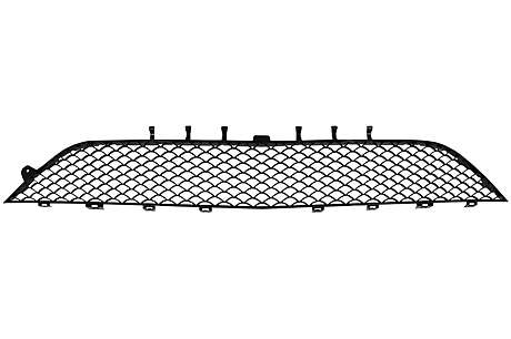 Front Bumper Central Lower Grille suitable for Mercedes S-Class W222 (2013-2017) S63 Design Piano Black