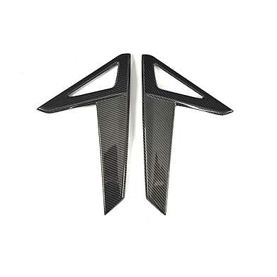 Carbon Fiber Side Air Fender Vents Trim Covers Tesla Model S Sedan 2014-2017 