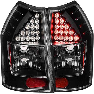 Tail Lights LED Black Anzo 321017 Dodge Magnum 2005-2008