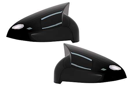 Mirror Covers suitable for Audi A4 B9 (2016-2018) Audi A5 S5 RS5 (07.2016-2019) without SideAssist Piano Black