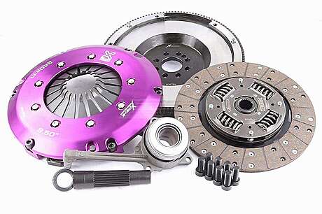 Xtreme Performance KVW24698-1A Clutch Kit Heavy Duty Organic Incl Flywheel & CSC 600Nm Conversion Kit Dual-Mass to Solid Flywheel