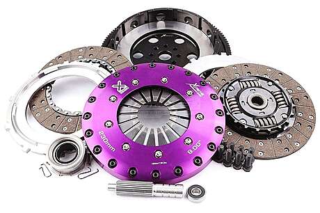 Xtreme Performance KSU23540-2A 230mm Sprung hub Organic Twin Plate Clutch Kit Incl Flywheel 1000Nm