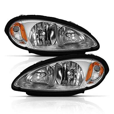 Headlights Chrome Anzo 111472 Chrysler PT Cruiser 2001-2005