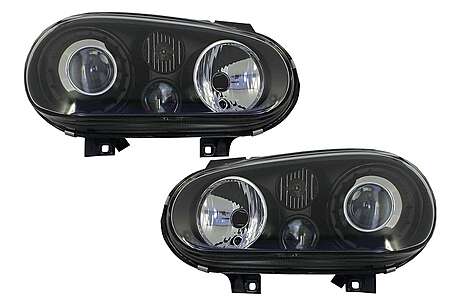 Headlights suitable for VW Golf 4 (09.1997-09.2003) R32 Design Black