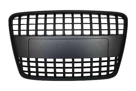 Badgeless Front Grille suitable for AUDI Q7 4L (2006-2015) S-Line Matte Black