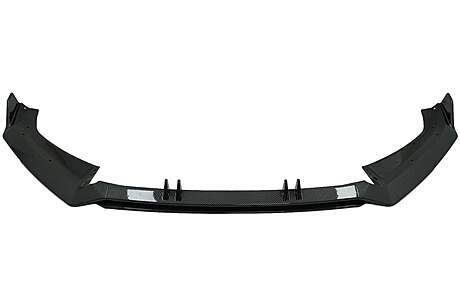 Front Bumper Add-On Spoiler Lip suitable for Audi A4 B9 8W S-Line (2016-2018) Carbon Look