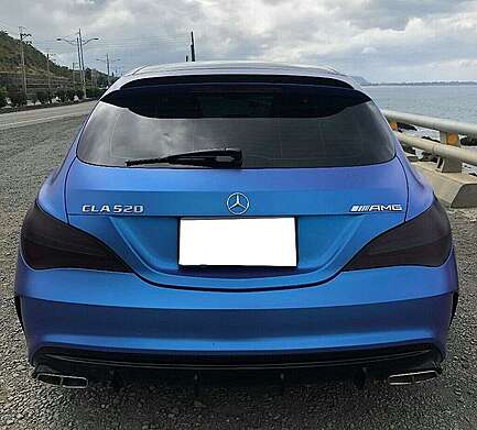 Trunk Boot Lid Spoiler suitable for Mercedes CLA X117 W117 (2013-2018) 4 Door Shooting Brake Piano Black