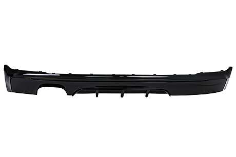 Rear Bumper Spoiler Valance Diffuser Left Outlet for Twin Exhaust suitable for BMW 2 Series F22 F23 (2013-) Shiny Black