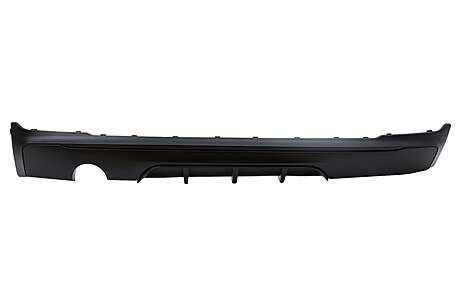 Rear Bumper Spoiler Valance Diffuser Left Single Outlet suitable for BMW 2 Series F22 F23 (2013-) Matte Black