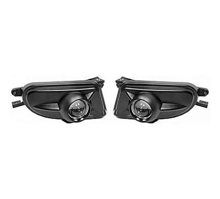 Front Bumper Fog Lights Black Mercedes-Benz SLK R170 Convertible 1999-2002