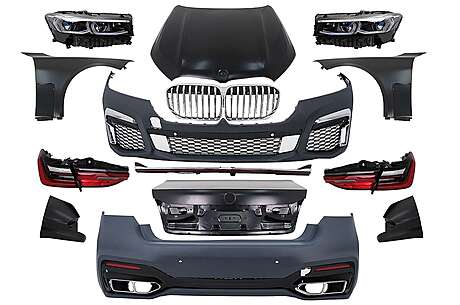 Body Kit suitable for BMW 7 Series F01 (2008-2015) Conversion to G12 Facelift Design