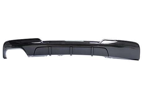 Rear Bumper Air Diffuser Left Outlet suitable for BMW 5 Series F10 F11 Sedan Touring (2011-2017) M-Sport Design Carbon Film