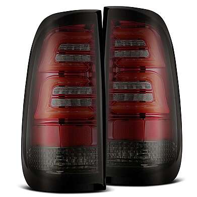 LED Tail Lights Red Smoke AlphaRex PRO Ford F150 1997-2003