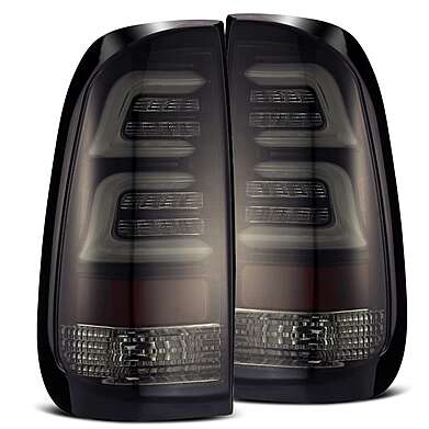 LED Tail Lights Smoke AlphaRex PRO Ford F150 1997-2003