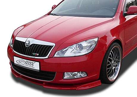 RDX RDFAVX30521 Front Lip Splitter VARIO-X for SKODA Octavia 2 Facelift Typ 1Z 2008+ (not RS) 