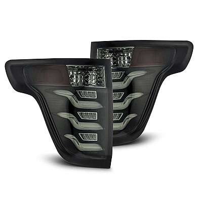 LED Tail Lights Alpha Rex 660010 PRO-Series Black Ford Explorer 2011-2015 