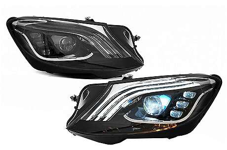 Headlights Full LED suitable for Mercedes S-Class W222 Maybach X222 (2013-2017) Facelift Look